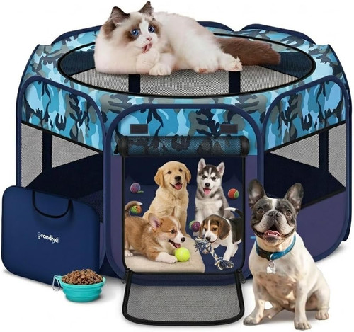 Large pop dog playpen - pop, up