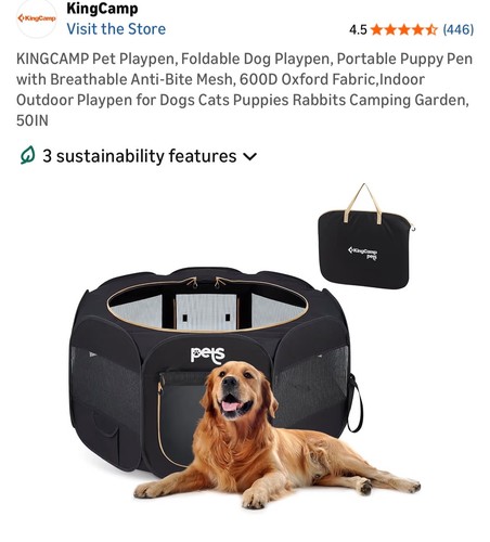 Pop pet playpen large - pop,
