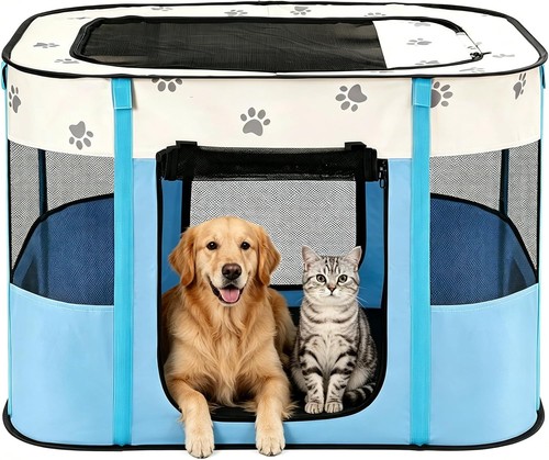 Portable dog cat playpen - portable,