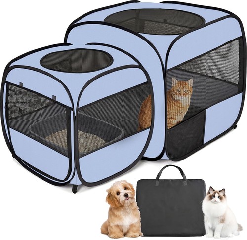 2in1 dog cat playpen portable - playpen,