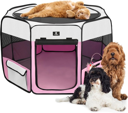 Foldable dog playpen - foldable, playpen,