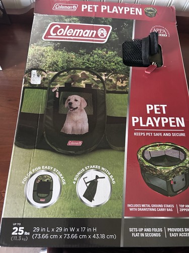 Coleman pet playpen - coleman, camouflage