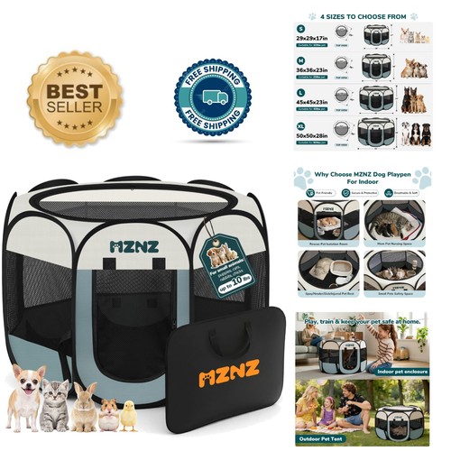 Breathable pop dog playpen - dog,