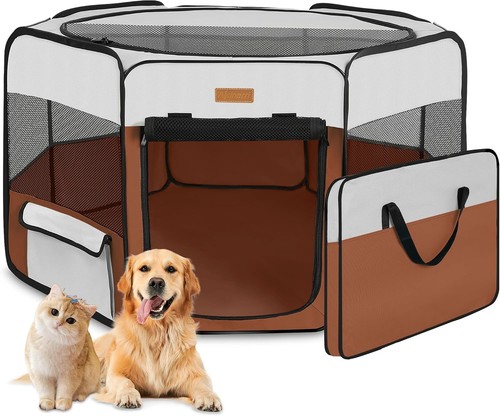 Portable dog playpen foldable - dog, playpen,