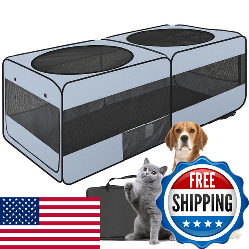 Eighteentek dog playpen - 2-in-1,