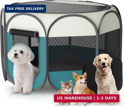 Portable pet playpen for cat - portable,